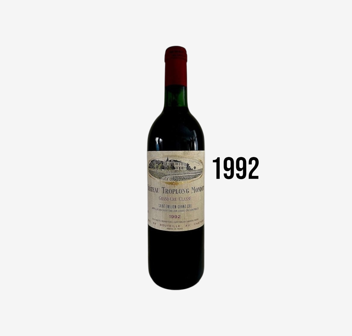 1992 Vintage Wine - Château Troplong Mondot Saint- Émilion Grand Cru (Premier Grand Cru Classé)