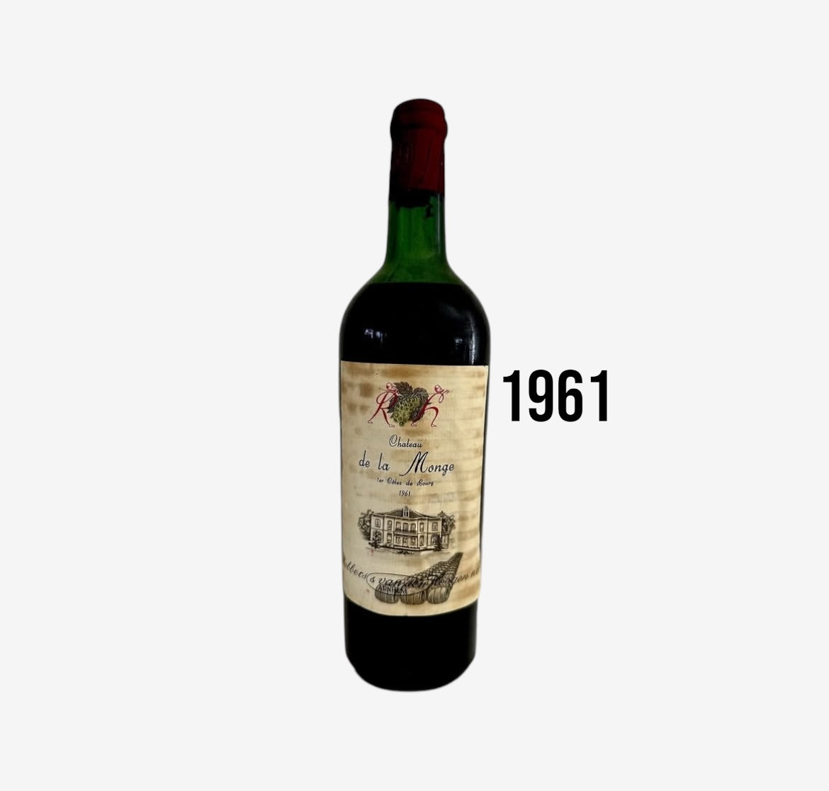 1961 Vintage Wine - Chateau de la Monge