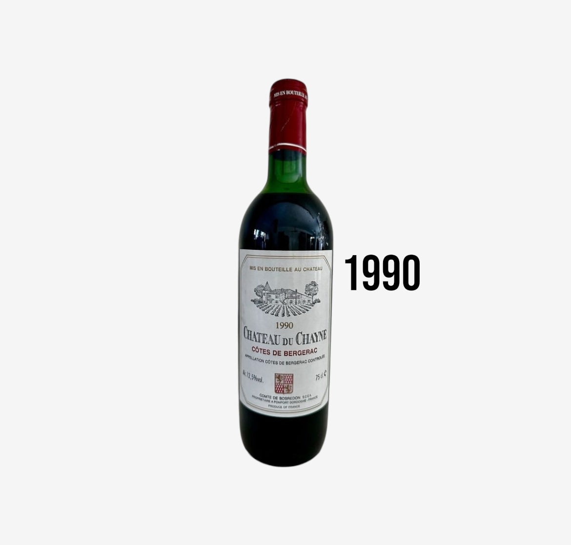 1990 Vintage Wine - Château du Chayne Côtes de Bergerac