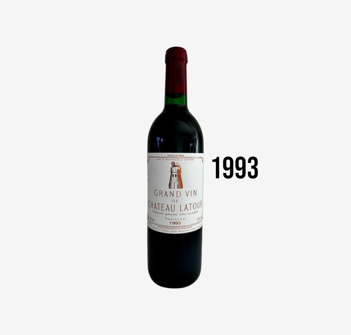 1993 Vintage Wine - Château Latour Grand Vin Pauillac (Premier Grand Cru Classé)