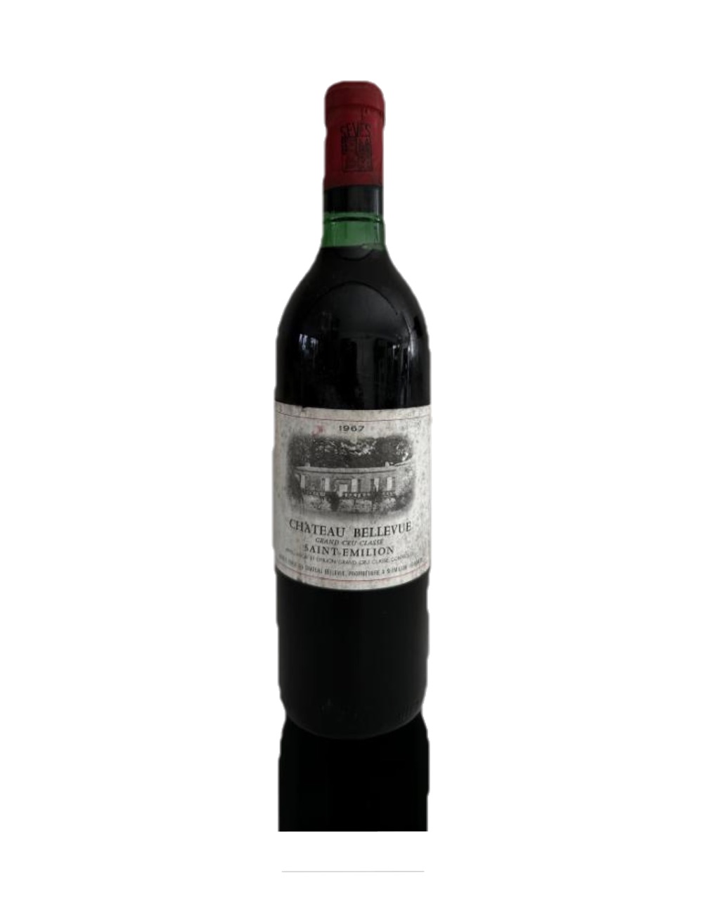 1967 Château Bellevue, Saint-Émilion — 59-year-old French wine, original label