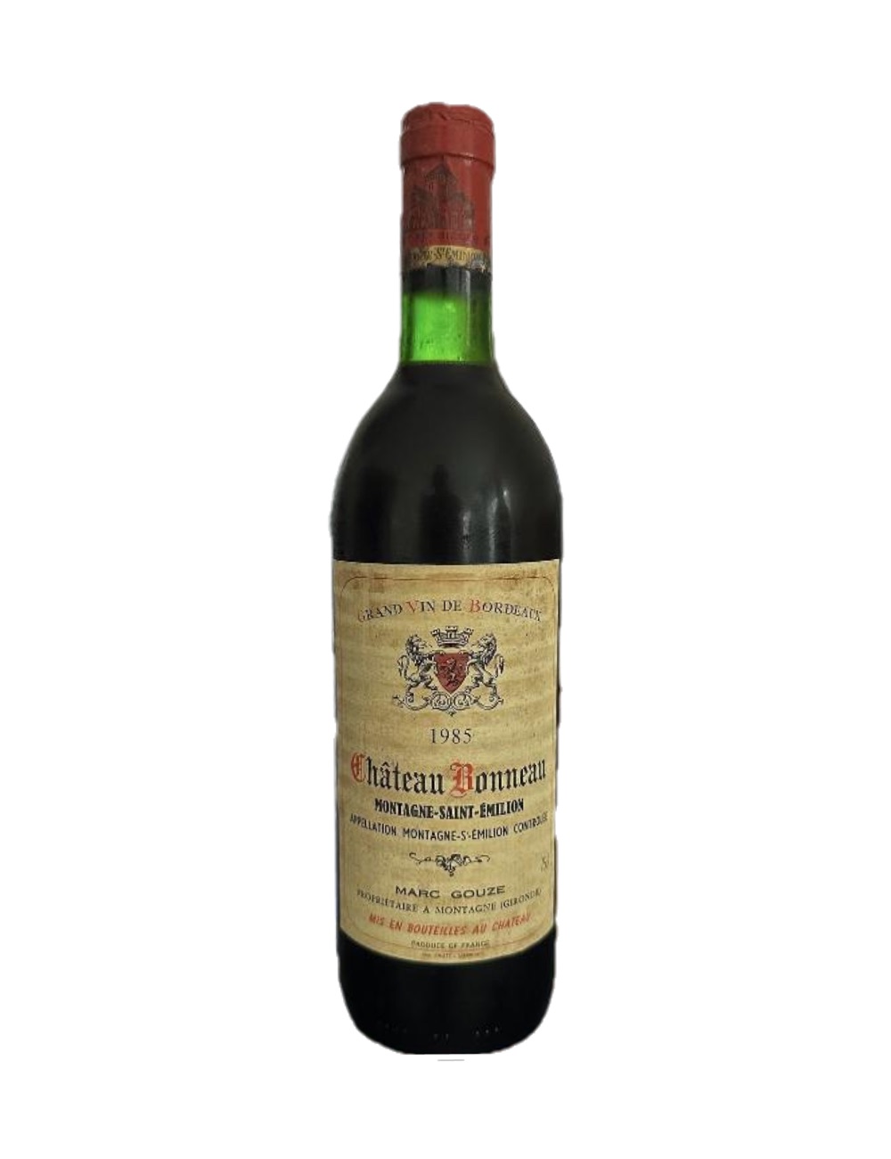 1985 Château Bonneau, Montagne-Saint-Émilion — 41-year-old French wine, original label