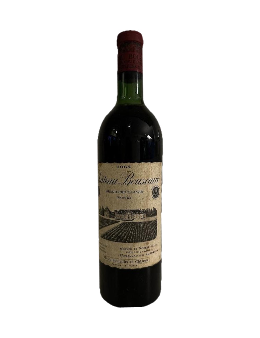 1964 Château Bouscaut, Graves (Cadaujac) — 62-year-old French wine, original label
