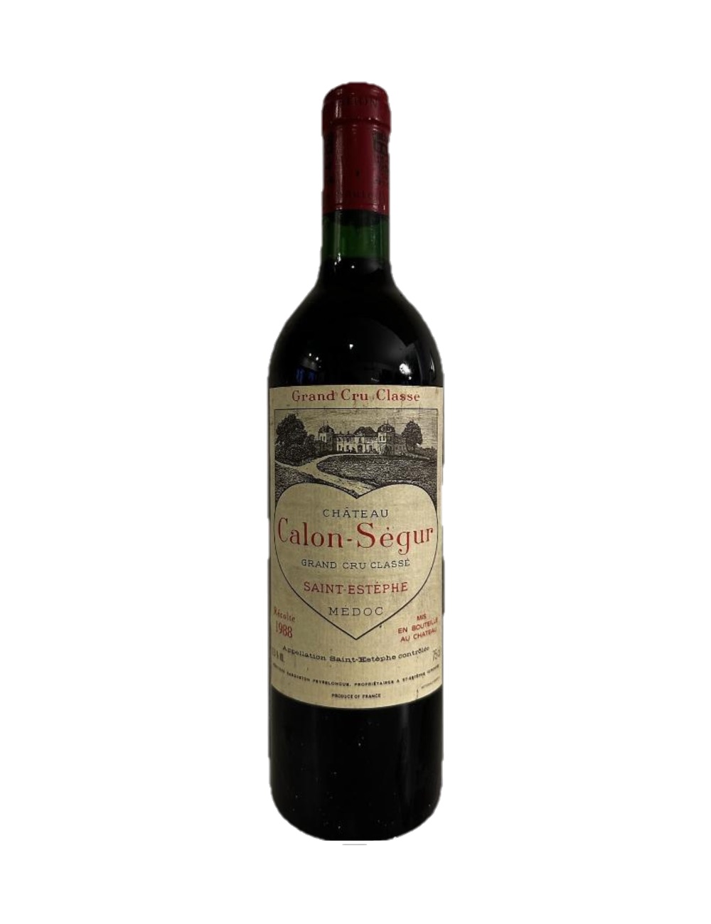 1988 Château Calon-Ségur, Saint-Estèphe — 38-year-old French wine, original label