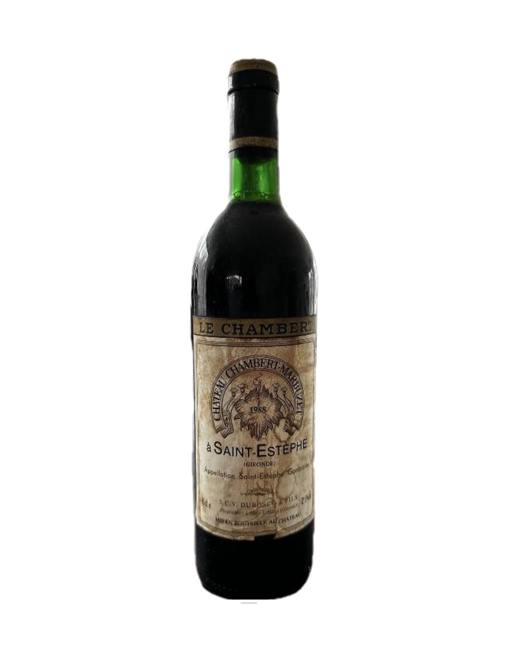 1988 Château Chambert-Marbuzet, Saint-Estèphe — 38-year-old French wine, original label