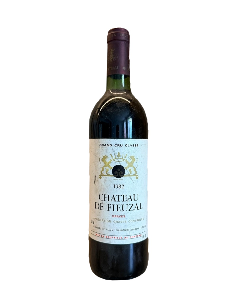 1982 Château de Fieuzal, Graves — 44-year-old French wine, original label