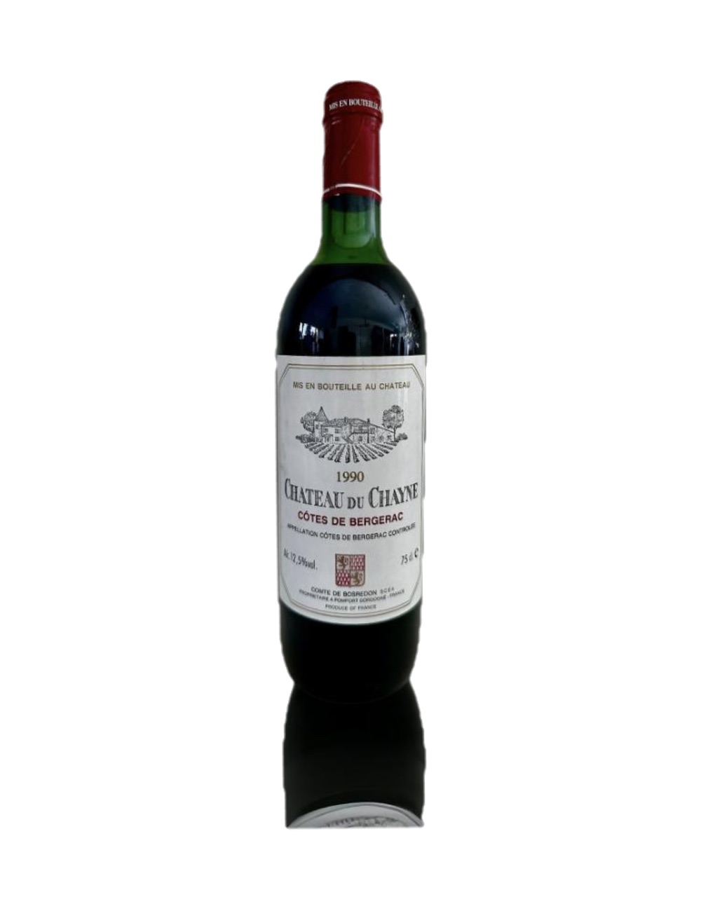 1990 Château du Chayne, Côtes de Bergerac — 36-year-old French wine, original label