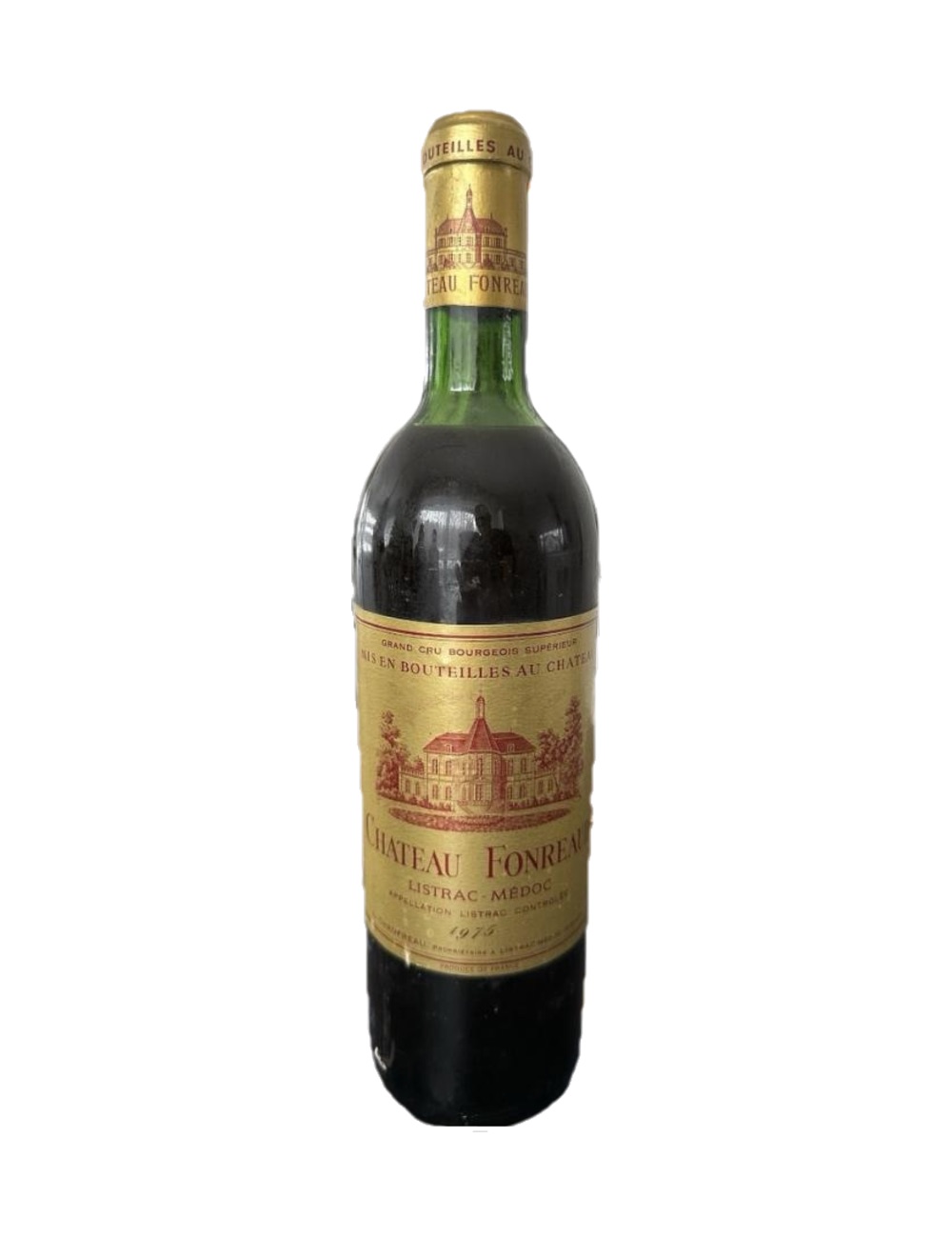 1975 Château Fonreaud, Listrac-Médoc — 51-year-old French wine, original label