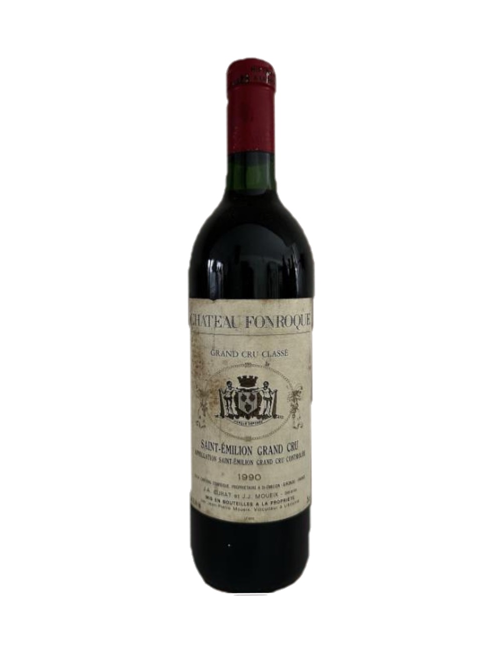 1990 Château Fonroque, Saint-Émilion Grand Cru Classé — 36-year-old French wine, original label