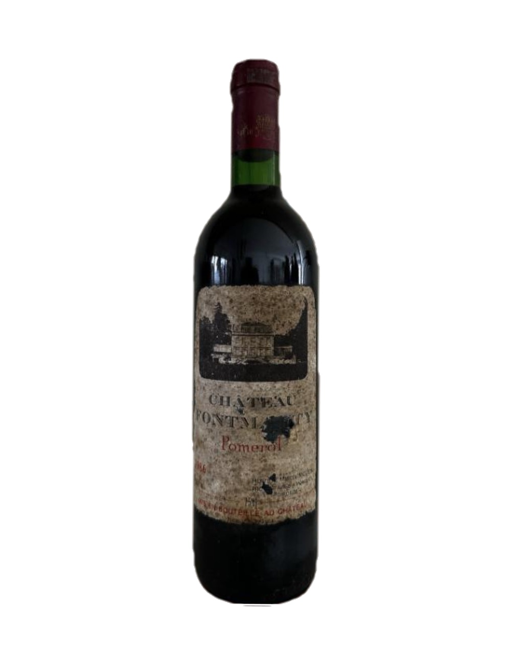 1986 Château Fontmarty, Pomerol — 40-year-old French wine, original label