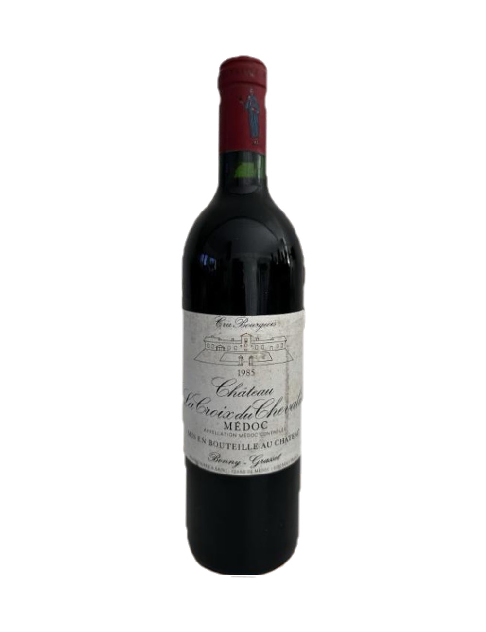 1985 Château La Croix du Chevalier, Médoc — 41-year-old French wine, original label
