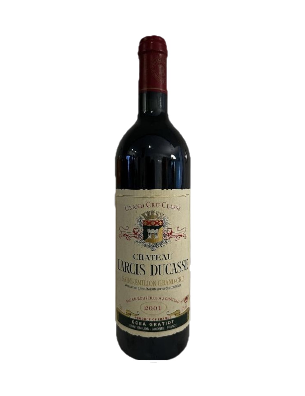 2001 Château Larcis Ducasse, Saint-Émilion Grand Cru Classé — 25-year-old French wine, original label