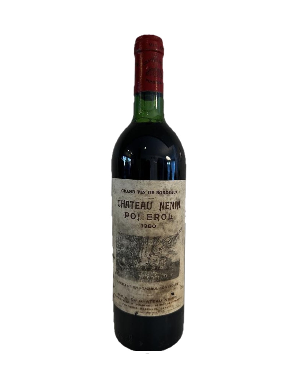 1980 Château Nénin, Pomerol — 46-year-old French wine, original label