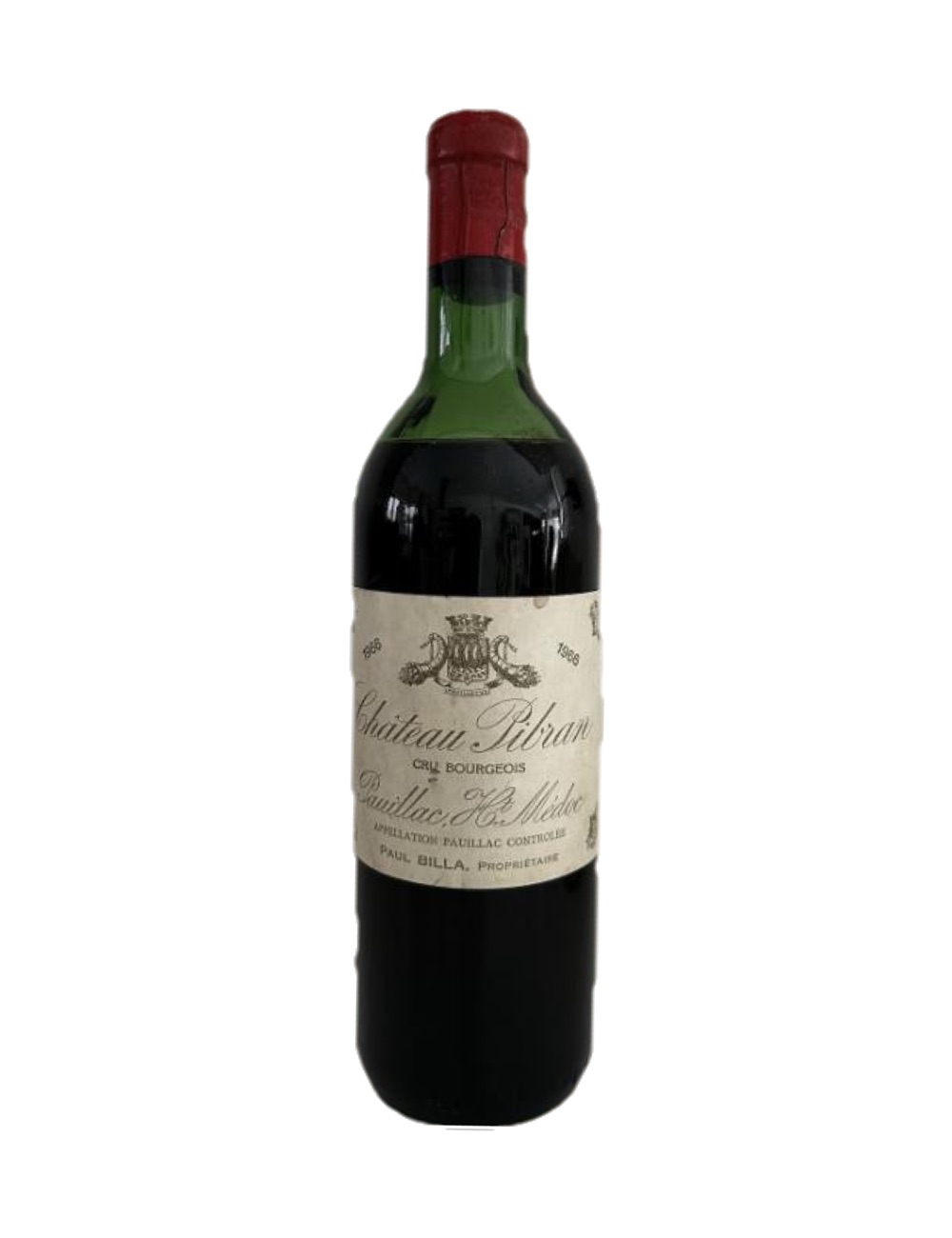 1966 Château Pibran, Pauillac/Haut-Médoc — 60-year-old French wine, original label