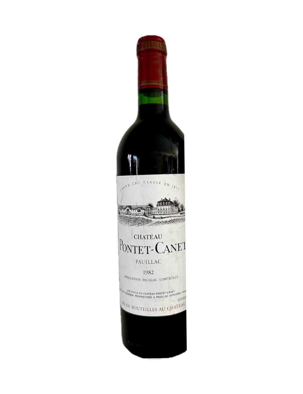 1982 Château Pontet-Canet, Pauillac — 44-year-old French wine, original label