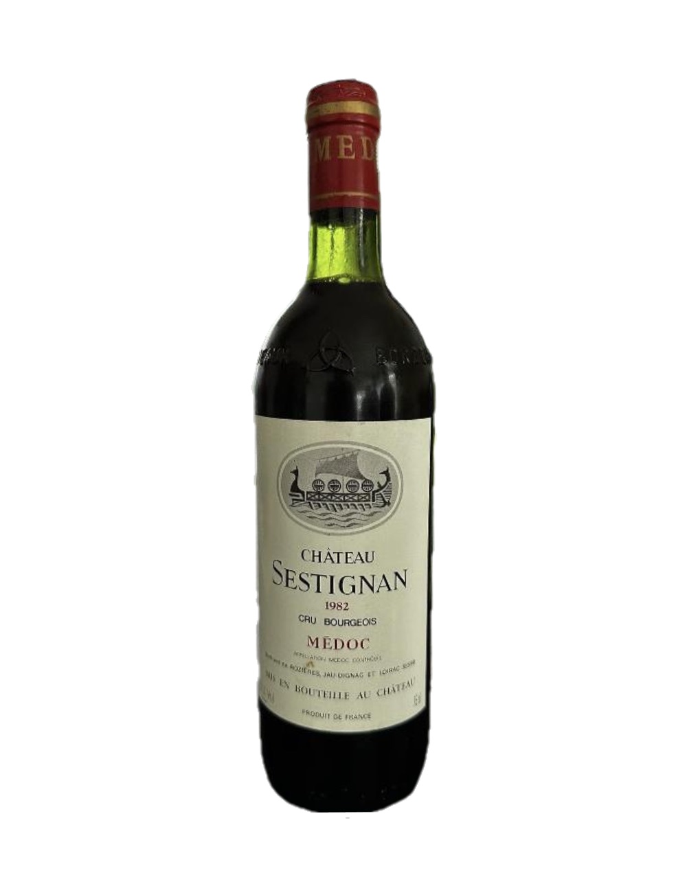 1982 Château Sestignan, Médoc — 44-year-old French wine, original label
