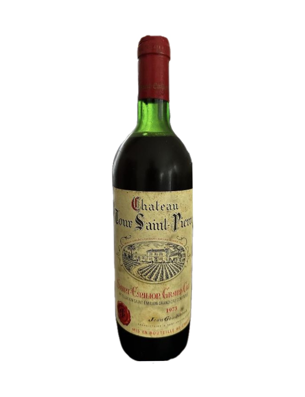 1973 Château Tour Saint-Pierre, Saint-Émilion Grand Cru — 53-year-old French wine, original label