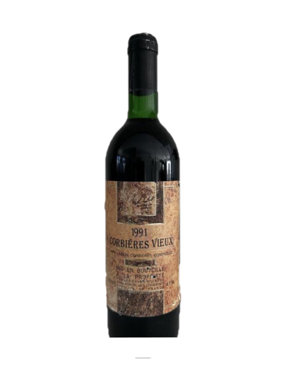 1991 Corbières Vieux, Corbières — 35-year-old French wine, original label