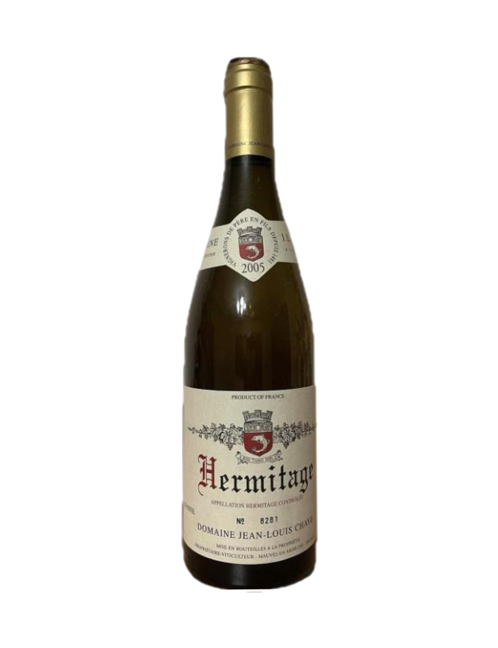 2005 Domaine Jean-Louis Chave, Hermitage Blanc, Hermitage — 21-year-old French wine, original label