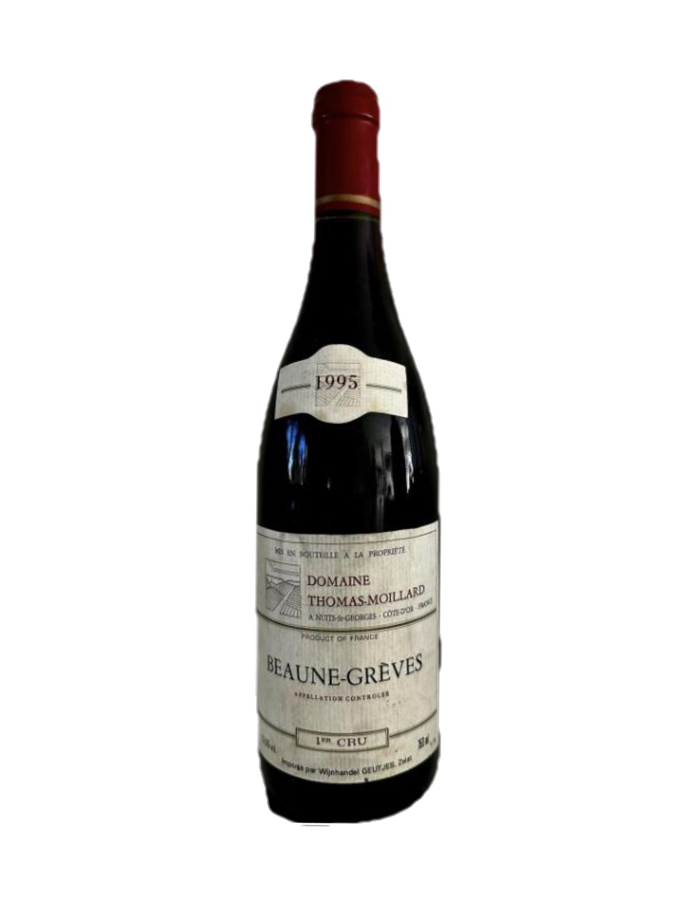 1995 Domaine Thomas-Moillard, Beaune-Grèves 1er Cru, Côte d'Or — 31-year-old French wine, original label