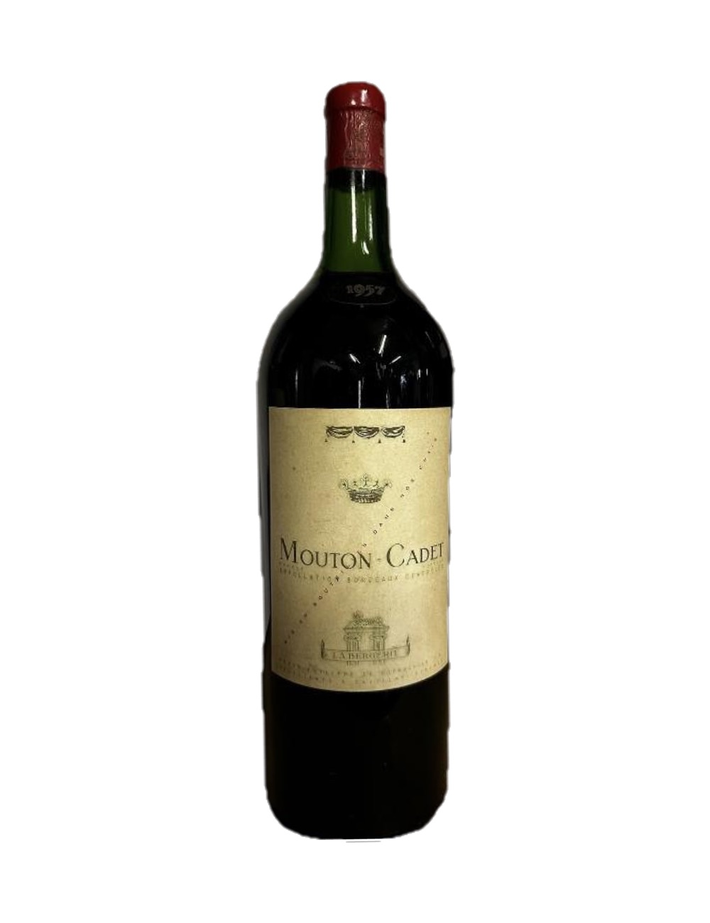 1957 Mouton-Cadet, Bordeaux — 69-year-old French wine, original label
